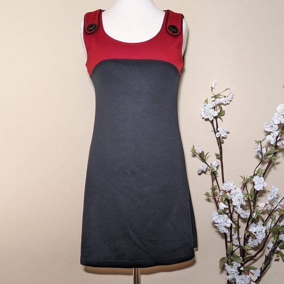Ripe Black and Red Mini Dress Medium Size - Picture 1 of 9